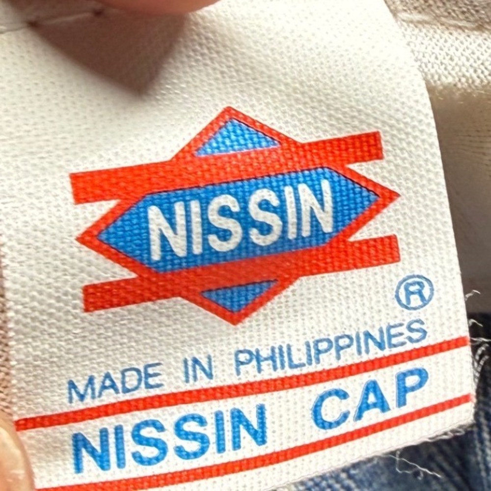 Nissin Cap Big Brother Blue Denim Embroidered Kids Baseball Hat Vintage Style - Picture 4 of 6